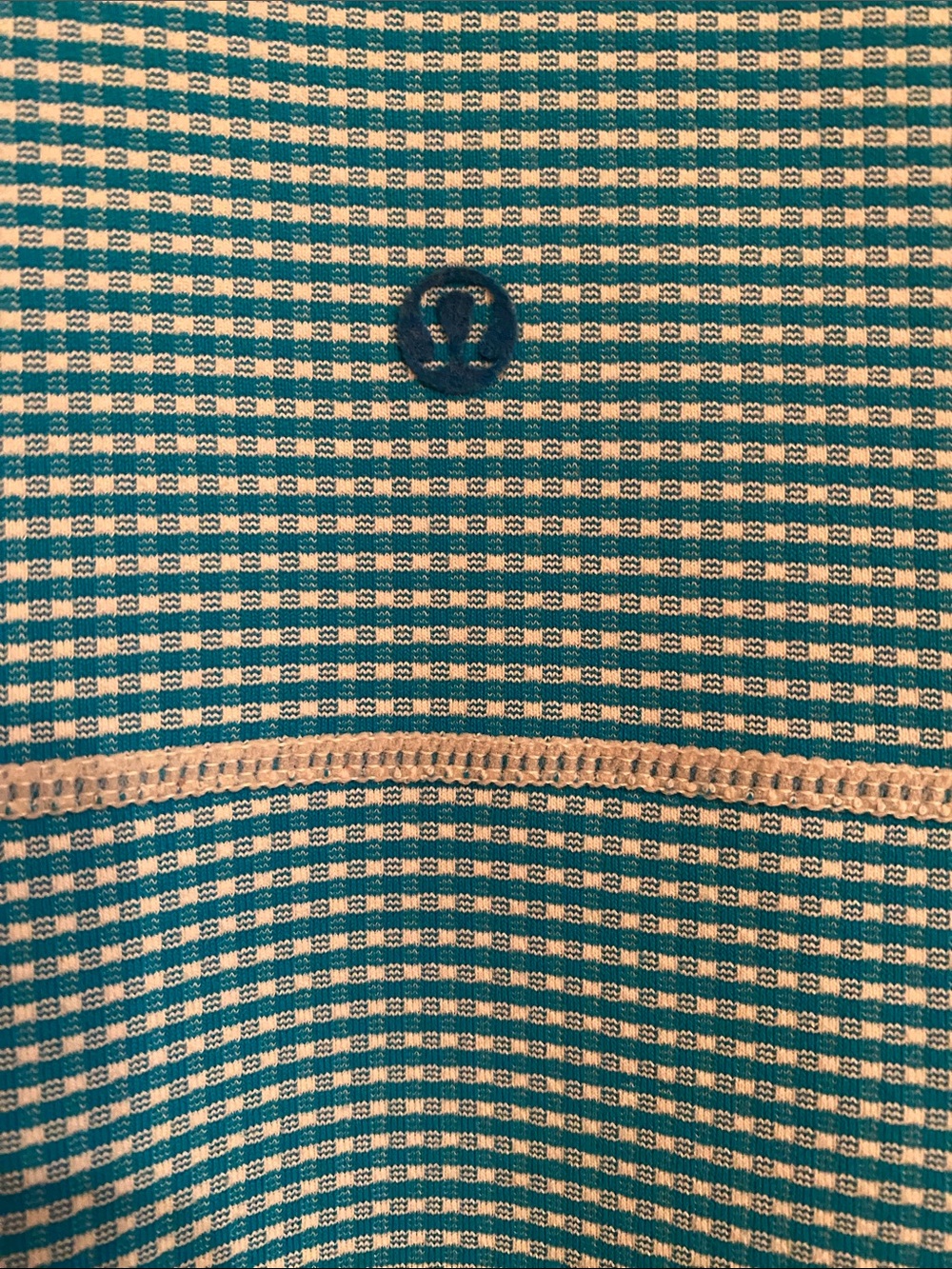 lululemon athletica Light Blue and White gingham Top
